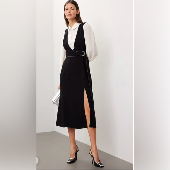 cinq a sept Dresses & Skirts - NWT Cinq à Sept Black and Cream Long Sleeve Dress